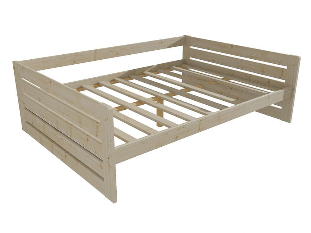 eoshop Detská posteľ DP 030 XL (Rozmer: 120 x 200 cm, Farba dreva: surové drevo)